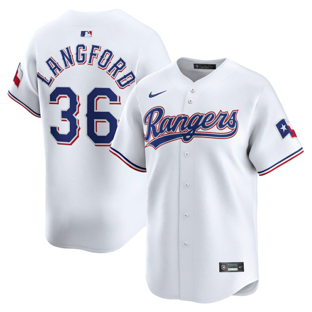 Wyatt Langford Texas Rangers Home Limited Player Jersey White | Nike