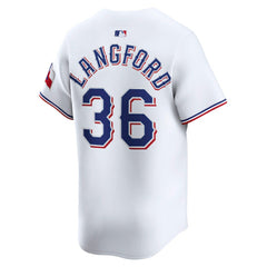 Wyatt Langford Texas Rangers Home Limited Player Jersey - White