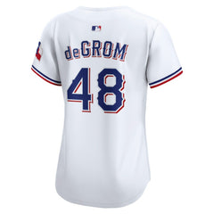 Jacob deGrom Texas Rangers Women's Home Limited Player Jersey White | Nike