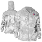Columbus Blue Jackets Columbia Camo Flash Challenger Omni-Shade Full-Zip Hoodie Windbreaker Gray
