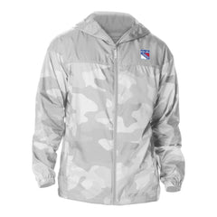New York Rangers Columbia Camo Flash Challenger Omni-Shade Full-Zip Hoodie Windbreaker Gray