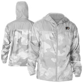 Philadelphia Flyers Columbia Camo Flash Challenger Omni-Shade Full-Zip Hoodie Windbreaker Gray