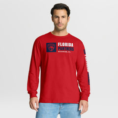 Florida Panthers Fanatics Goal Crease Legacy Long Sleeve T-Shirt Red