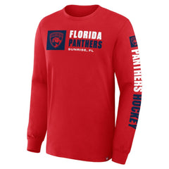Florida Panthers Fanatics Goal Crease Legacy Long Sleeve T-Shirt Red