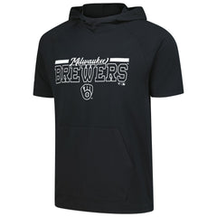 Milwaukee Brewers Levelwear Phase Vanguard Hoodie T-Shirt Black