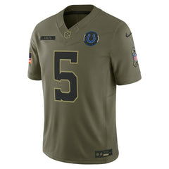 Anthony Richardson Sr. Indianapolis Colts 2025 Salute to Service Limited Jersey - Olive