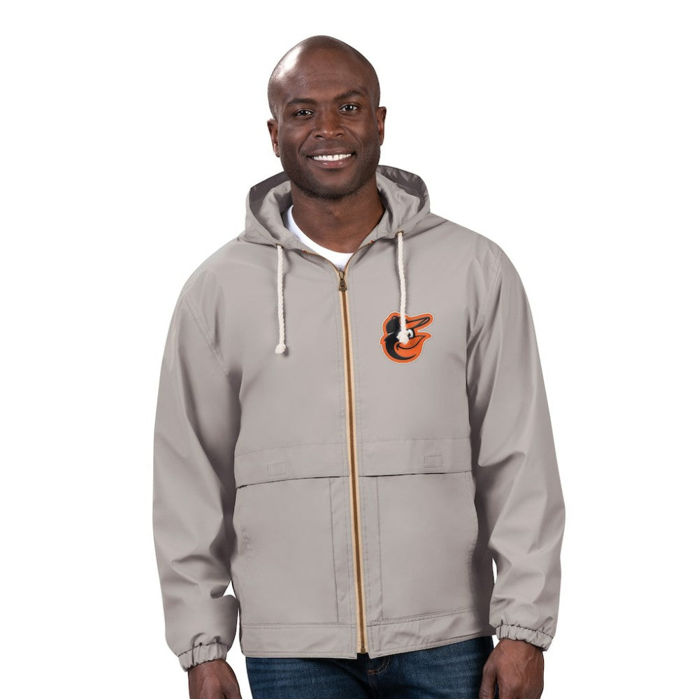 Baltimore Orioles G-III Sports by Carl Banks Full-Zip Rain Jacket Gray