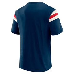 Minnesota Twins Darius Rucker Collection Distressed Sleeve Stripe T-Shirt Navy