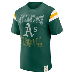 Athletics Darius Rucker Collection Distressed Sleeve Stripe T-Shirt Green