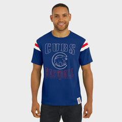 Chicago Cubs Darius Rucker Collection Distressed Sleeve Stripe T-Shirt Royal