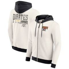 Pittsburgh Pirates Darius Rucker Collection Men's Polar Fleece Full-Zip Hoodie Cream
