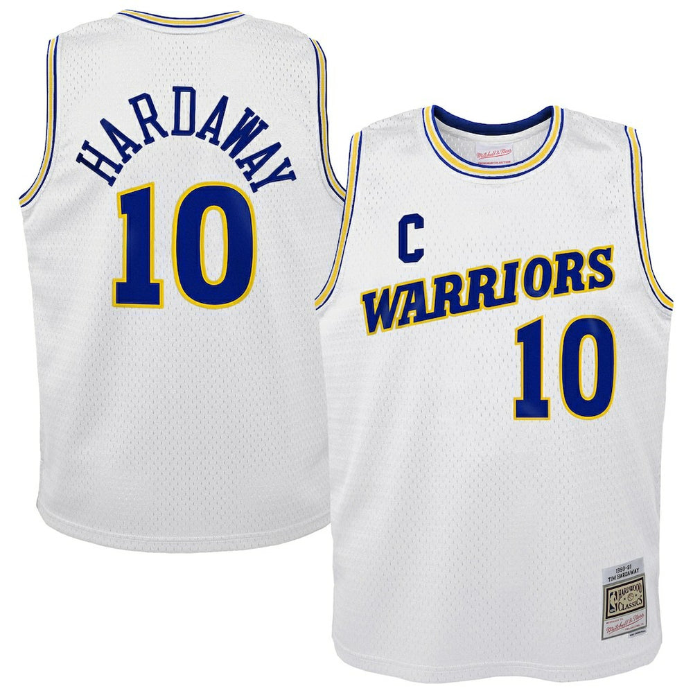 Tim Hardaway Golden State Warriors Youth 1990-91 Hardwood Classics Swingman Throwback Home Jersey sale - White