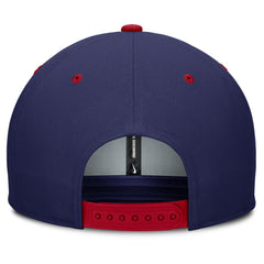 Atlanta Braves Cooperstown Collection Pro Dri-FIT Snapback Hat Navy/Red | Nike