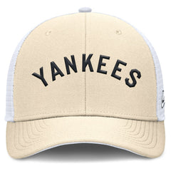 New York Yankees Cooperstown Collection Dri-FIT Rise Trucker Adjustable Hat Natural | Nike
