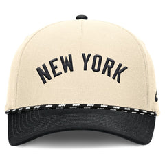 New York Yankees Cooperstown Collection Rise Adjustable Hat Natural/Black | Nike