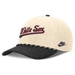 Chicago White Sox Cooperstown Collection Rise Adjustable Hat Natural/Black | Nike