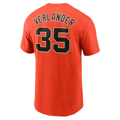 Justin Verlander San Francisco Giants Fuse Name & Number T-Shirt Orange | Nike