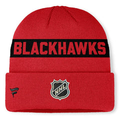 Chicago Blackhawks Fanatics Centennial Cuffed Knit Hat Red