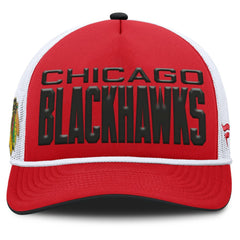 Chicago Blackhawks Fanatics Centennial Foam Front Adjustable Trucker Hat Red/White