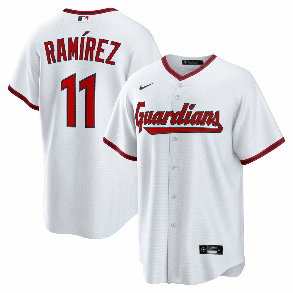 Jos¨¦ Ram¨ªrez Cleveland Guardians Home Replica Jersey - White