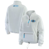 Utah Mammoth WEAR by Erin Andrews Women's Polar Fleece Quarter-Zip Jacket Gray