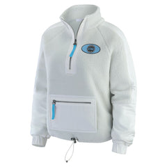 Utah Mammoth WEAR by Erin Andrews Women's Polar Fleece Quarter-Zip Jacket Gray