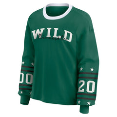 Minnesota Wild WEAR by Erin Andrews Women's Long-Sleeve Sport T-Shirt Green