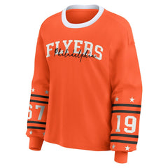 Philadelphia Flyers WEAR by Erin Andrews Women's Long-Sleeve Sport T-Shirt Orange