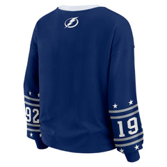 Tampa Bay Lightning WEAR by Erin Andrews Women's Long-Sleeve Sport T-Shirt Blue