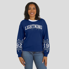Tampa Bay Lightning WEAR by Erin Andrews Women's Long-Sleeve Sport T-Shirt Blue