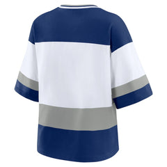 Tampa Bay Lightning WEAR by Erin Andrews Women's Jersey Style Tee Blue/White