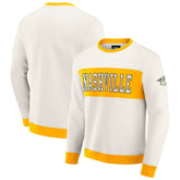 Nashville Predators Darius Rucker Collection by Fanatics Colorblock Pullover Sweatshirt Cream