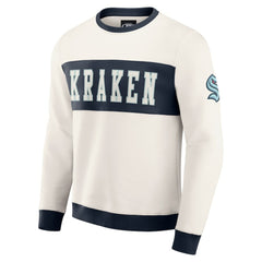 Seattle Kraken Darius Rucker Collection by Fanatics Colorblock Pullover Sweatshirt Cream
