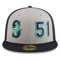 Ichiro Suzuki Seattle Mariners 2025 Baseball Hall of Fame 59FIFTY Fitted Hat Navy/Gray | New Era