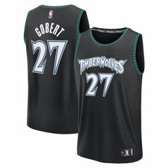 Rudy Gobert Minnesota Timberwolves Fastbreak Jersey - Classic Edition - Black