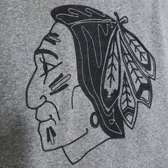 Chicago Blackhawks Todd Snyder by Fanatics Relaxed Canadian Fleece Turtleneck Dark Heather Gray