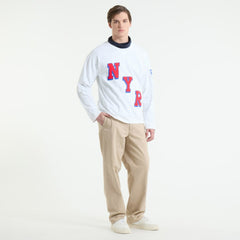 New York Rangers Todd Snyder by Fanatics Heavyweight Football Jersey White