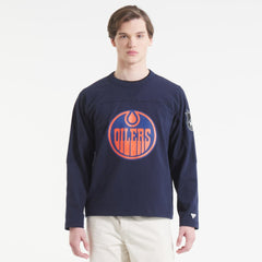 Edmonton Oilers Todd Snyder by Fanatics Heavyweight Football Jersey Navy