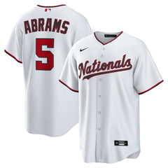 CJ Abrams Washington Nationals Home Replica Jersey - White