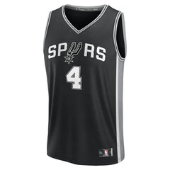 De'Aaron Fox San Antonio Spurs Youth Fast Break Replica Player Jersey - Icon Edition - Black