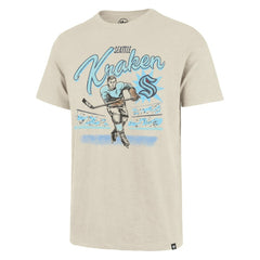 Seattle Kraken '47 Hockey Player Golden Age Scrum T-Shirt Natural