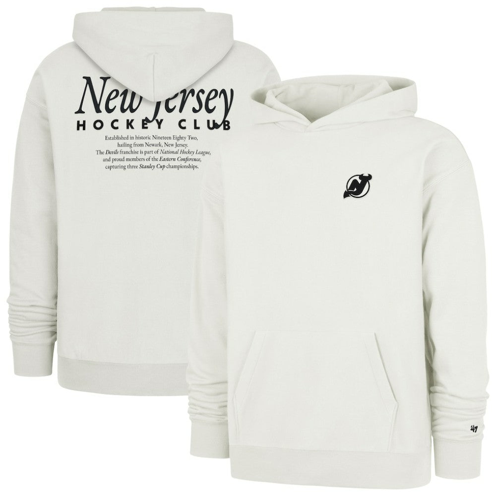 New Jersey Devils '47 Foundation Pullover Hoodie Natural
