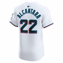 Sandy Alcantara Miami Marlins Home Elite Jersey - White