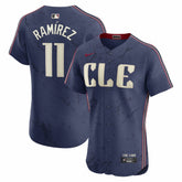 Jos¨¦ Ram¨ªrez Cleveland Guardians City Connect Elite Jersey - Navy
