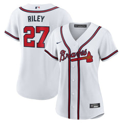 Austin Riley Atlanta Braves Women's Home Replica Jersey - White