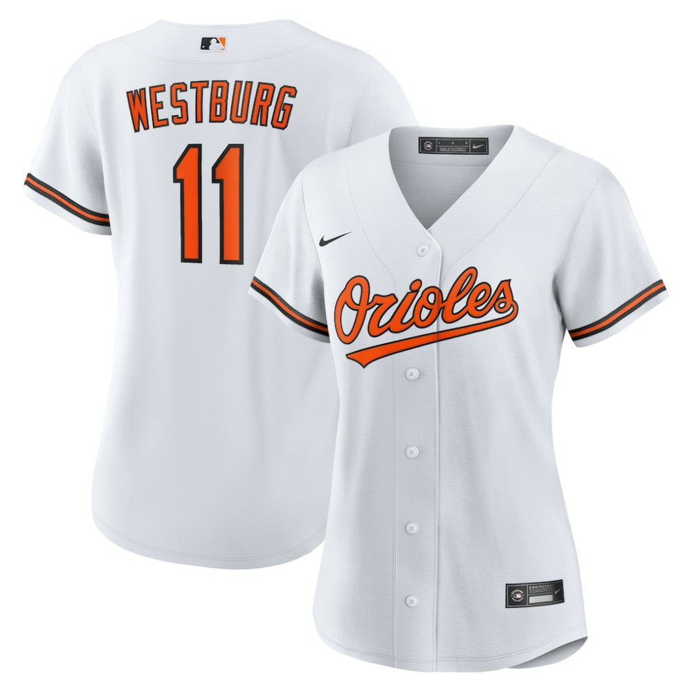 Jordan Westburg Baltimore Orioles Women's Home Replica Jersey - White