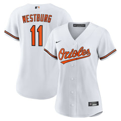 Jordan Westburg Baltimore Orioles Women's Home Replica Jersey - White