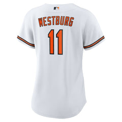 Jordan Westburg Baltimore Orioles Women's Home Replica Jersey - White