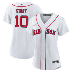 Trevor Story Boston Red Sox Women's Home Replica Jersey - White