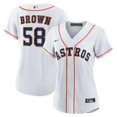 Hunter Brown Houston Astros Women's Home Replica Jersey - White